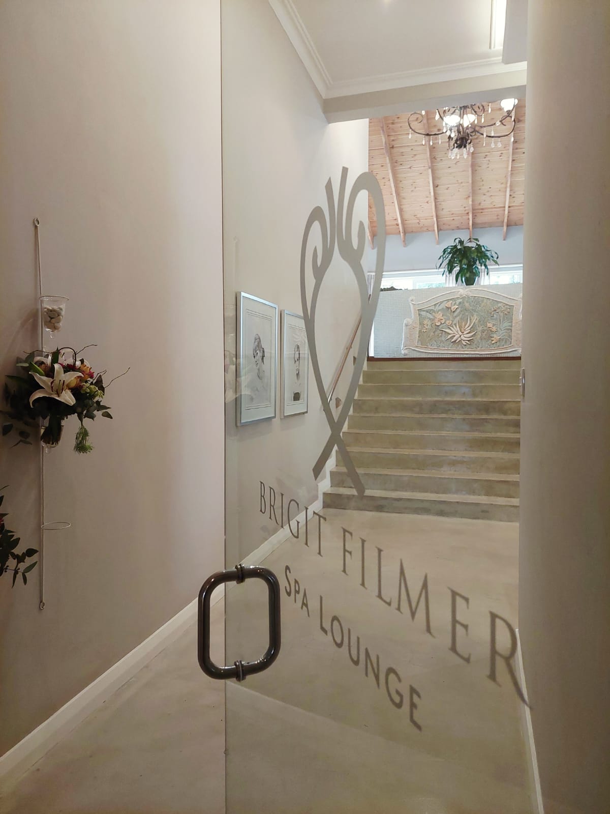 Brigit Filmer Spa Lounge doorway